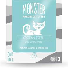Monster Klumpande Husdjur Monster Cat Litter Ocean Fresh 10L