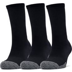 Under Armour Dam Kläder Under Armour Heatgear Crew Socks 3-Pack Unisex - Black/Steel