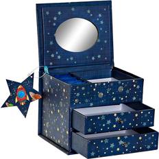 Dkd Home Decor Space Jewelery Box - Blue