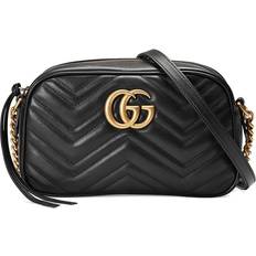 Gucci Axelremsväskor Gucci GG Marmont Small Matelassé Shoulder Bag - Black