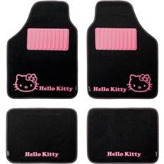Hello Kitty Set med bilgolvmattor KIT3013 Universal Svart Rosa (4 pcs)