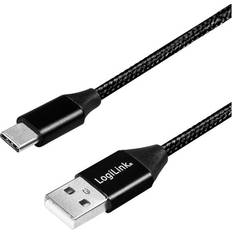 LogiLink USB A-USB C - USB-kabel Kablar LogiLink USB A-USB C 2.0 0.3m