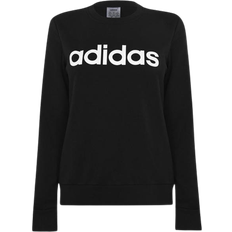 30 - Dam - Stickad tröjor Överdelar adidas Women's Essentials Linear Sweatshirt - Black/White