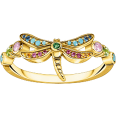 Thomas Sabo Blank Ringar Thomas Sabo Dragonfly Ring - Gold/Multicolour