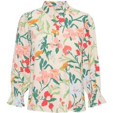 Part Two Nevin Shirt - Blooming Dahlia Painted Flower