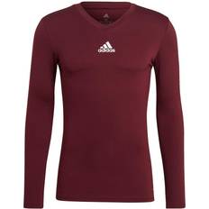 Adidas Herr - Röda Underställ adidas Team Base Long Sleeve T-shirt Men - Team Maroon