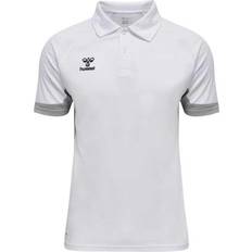 Hummel Herr - Vita Kläder Hummel Lead Mesh Functional Polo Shirt Men - White