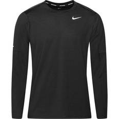 Herr - Reflexer Tröjor Nike Dri-FIT Running Crew Sweatshirt Men - Black/Reflective Silver