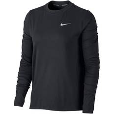 Nike Dam - Elastan/Lycra/Spandex T-shirts Nike Dri-FIT Element Running Crew Women - Black