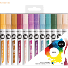 Molotow Aqua Color Brush Marker Set 12-pack