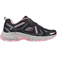 Skechers Läder Promenadskor Skechers Hillcrest W - Black/Hot Pink
