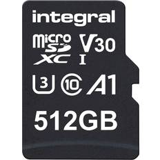 Integral 512 GB Minneskort Integral Premium High Speed microSDXC Class 10 UHS-I U3 V30 100/80 MB/s 512GB