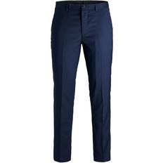 Jack & Jones Super Slim Fit Suit Trousers - Blue/Dark Navy