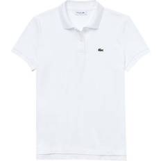 Lacoste Dam Överdelar Lacoste Women's Petit Piqué Polo Shirt - White