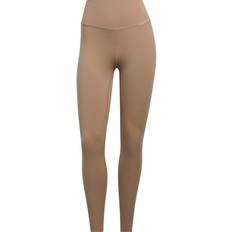 Adidas Bruna - Dam Byxor & Shorts adidas Yoga Luxe Studio 7/8 Tights Women - Chalky Brown