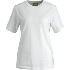 Dam - Ekologiskt material - Midiklänningar - Vita T-shirts Jack & Jones Anna Ecological Cotton Mixture T-shirt -Bright white