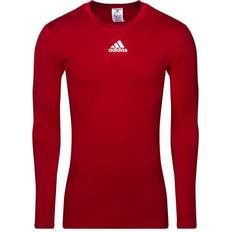Fleece - Herr T-shirts & Linnen adidas Tech-Fit Long Sleeve T-shirt Men - Team Power Red
