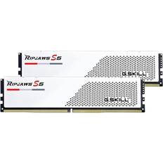 6000 MHz - 64 GB - DDR5 - Vita RAM minnen G.Skill Ripjaws S5 White DDR5 6000MHz 2x32GB (F5-6000J3040G32GX2-RS5W)