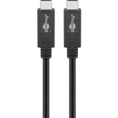 Goobay Rund - USB C-USB C - USB-kabel Kablar Goobay USB C-USB C 3.2 1m