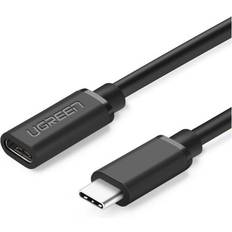 Ugreen USB C-USB C - USB-kabel Kablar Ugreen USB C-USB C M-F 0.5m