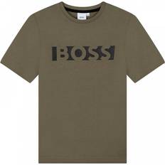 Hugo Boss Contrasting Branded T-shirt - Khaki (J25N32)