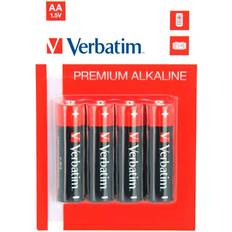 Batterier Batterier & Laddbart Verbatim AA Premium Alkaline Compatible 4-pack