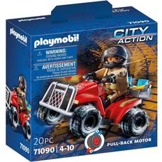 Playmobil Städer Leksaker Playmobil City Action Fire Rescue Quad 71090