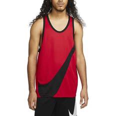 Nike Herr - Polyester - Röda Linnen Nike Dri-Fit Basketball Crossover Jersey Men - University Red/Black/Black