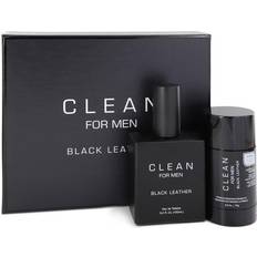 Clean Gåvoboxar Clean SET For Men Black Leather EDT spray 100ml DEO STICK 75ml