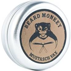 Oparfymerade Skäggvax & Balm Beard Monkey Mustache Wax Unscented 30g
