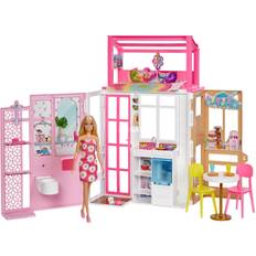 Mattel Dockhusdockor - Plastleksaker Dockor & Dockhus Mattel Barbie House with Accessories HCD48