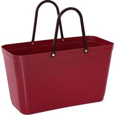 Hinza väska stor Hinza Shopping Bag Large (Green Plastic) - Maroon