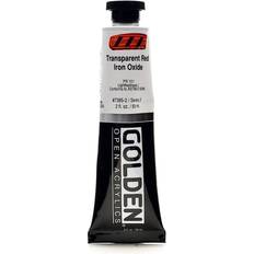 Golden OPEN Acrylic Colors transparent red iron oxide 2 oz. tube