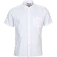 Barbour XXL Skjortor Barbour Nelson Short Sleeve Summer Shirt - White