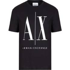Armani Icon Logo Cotton Graphic T-shirt - Black