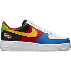 Nike 44 - Snörning - Unisex Sneakers Nike Air Force 1 UNO - White/Yellow Zest/University Red