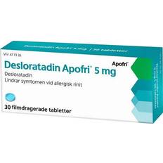 Receptfria läkemedel Desloratadine Apofri 5mg 30 st Tablett