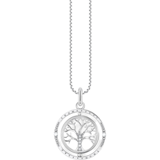 Thomas Sabo Tree of Love Necklace - Silver/Transparent