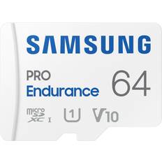 Samsung 64 GB - Class 10 Minneskort & USB-minnen Samsung Pro Endurance microSDXC Class 10 UHS-I U1 V10 100/30MB/s 64GB