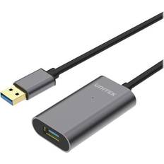 Unitek USB-kabel Kablar Unitek USB A-USB A M-F 10m