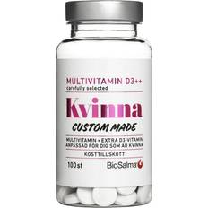 C-vitaminer - Förbättrar muskelfunktion Vitaminer & Mineraler BioSalma Multivitamin D3++ Kvinna 100 st
