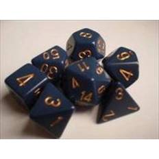 Chessex Poly Set Dusty Blue w/Copper (7) New