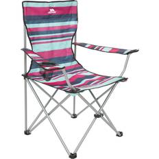 Trespass Branson Hopfällbar campingstol med dryckhållare Tropical Stripe