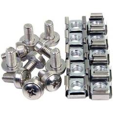 StarTech Normkomponenter StarTech 100x M6 Mounting Screws and Cage Nuts 8STCABSCREWM62