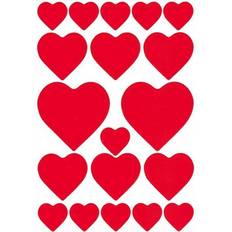 Herma stickers Decor hjärtan röd (3)
