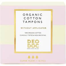 DeoDoc Tamponger DeoDoc Organic Cotton Tampons Super 18-pack