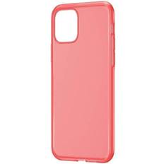 Baseus Rosa Mobilfodral Baseus Silica Case for iPhone 11 Pro Max Transparent Red