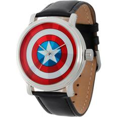Marvel Captain America Vintage Silver Shiny Alloy Black