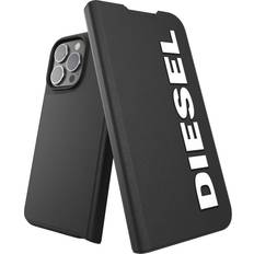 Diesel Metaller Mobiltillbehör Diesel Core Plånboksfodral till iPhone 13/13 Pro Svart/Vit