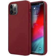 Mini Silicone Tone On Tone Skal iPhone 12 12 Pro Röd